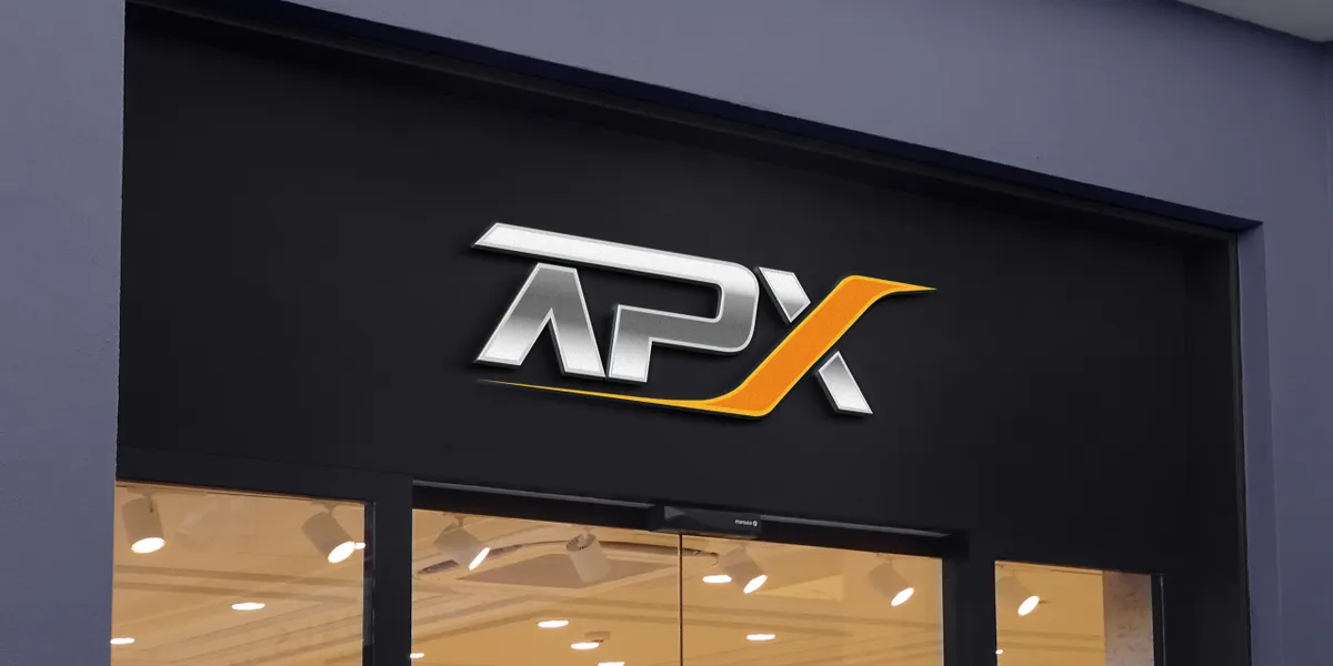 APX exterior building signage above the office entrance.