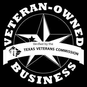 Texas Veteran-Owned Business, verified by the Texas Veterans Commission